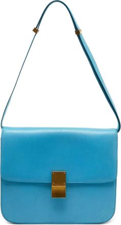 Celine Borsa a spalla in pelle - Blu