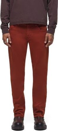 Hudson Blake Slim Straight Stretch Twill 5-Pocket Pants in Brick at Nordstrom Rack, Size 28