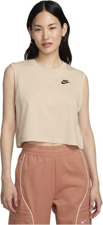 Nike (WMNS) Nike Sportswear Club Sleeveless Cropped Top Beige FV5506-126