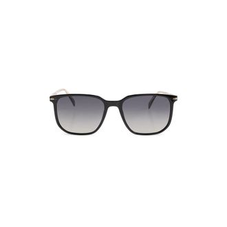 Eyewear by David Beckham Rechthoekige Zonnebril - Heren - Zonnebrillen - Zwart - ONE Size - Accessoires
