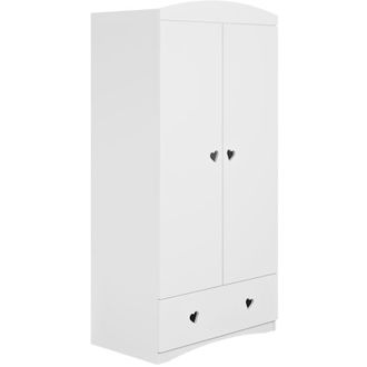 Les Tendances Les Tendances - Armadio 2 ante 1 cassetto bianco 187cm