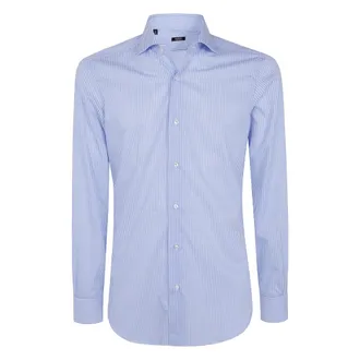 Barba Hombre, Camisas, Azul, Talla: XL