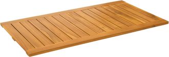 vidaXL Alfombrilla De Ba&ntilde;o Natural 100 X 55 Cm Madera De Acacia S&oacute;lida Vidaxl