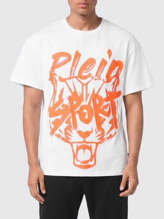 Plein Sport T-shirt in jersey di cotone con logo a contrasto