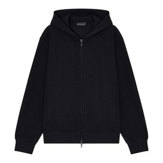 Emporio Armani Heren, Sweatshirts & Hoodies, Blauw, Maat: L Katoen