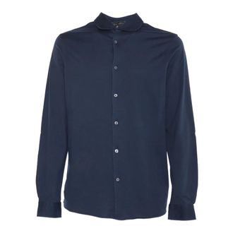 FILIPPO DE LAURENTIIS Casual Shirts, male, Blue, Size: 3XL Camicia ML Basica