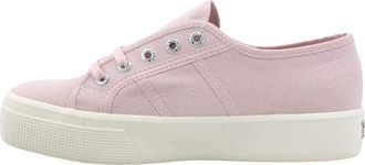 Superga 2730 Mid Platform - Dames - Sneakers - Roze - 39 1/2 EU - Katoen - Schoenen