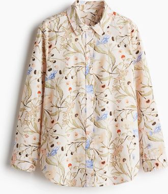 H&M Bluse aus Leinenmix - Orange