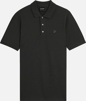 Lyle & Scott Mens Lyle & Scott Tonal Superfine Polo Shirt - Silver - Size: 36