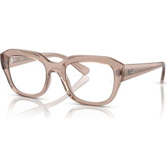 Ray-Ban 52mm Square optical glasses in Brown at Nordstrom