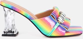 London Rag deeba clear heel jewel sandals