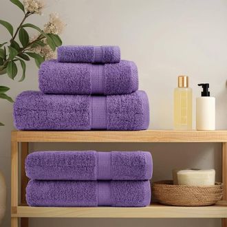 Berkfield Home Premium Hand Towels SOLUND 2 pcs Purple 50x100 cm 600 gsm