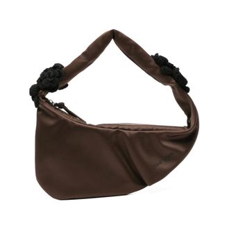 Stine Goya Shoulder Bags, female, Brown, Size: ONE SIZE 2163 Crochet Flower Satchel