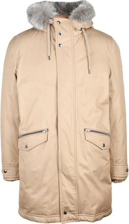 Herno Parkas, male, Beige, Size: L Giaccone in tela