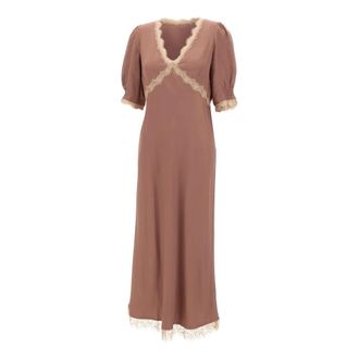 Rixo Midi Dresses, female, Pink, Size: XL Annina Midi Dress