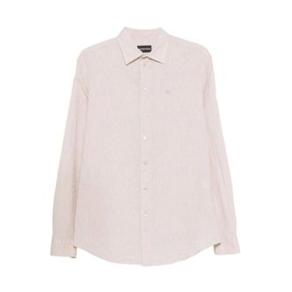 Emporio Armani Long Sleeve Shirt - male - Emporio Armani - Shirts - Beige - S - Blouses & Shirts