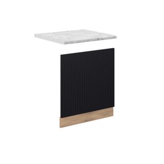 Vicco Panel Frontal Fame-line, Rayas Negras, 60 Cm, Et M&aacute;rmol, Vicco