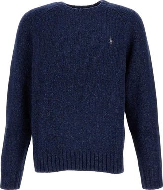 Polo Ralph Lauren Truien & Vesten, Heren, Blauw, S, Wol, Ronde hals pullover