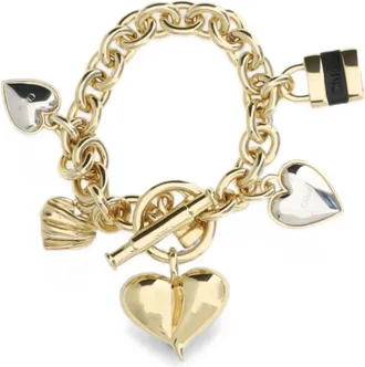 Chlo&eacute; Accessoires, Dames, Geel, ONE Size, Leer, Paddington Armband