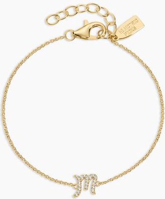 Electric Picks Just My Type Initial Bracelet in Gold-M at Nordstrom