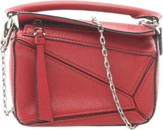 Loewe Pre-owned Borsa 2way Puzzle - - Pre-owned - Donna - Rosso - ONE SIZE
