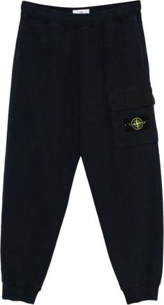 Stone Island Relaxed Fit Blue Cargo Trousers