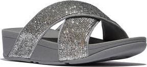 FitFlop Lulu Crinkled Shimmer Sandal in Silvereen at Nordstrom Rack, Size 7