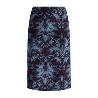 Etro Dames, Rokken, Blauw, Maat: XS Velours