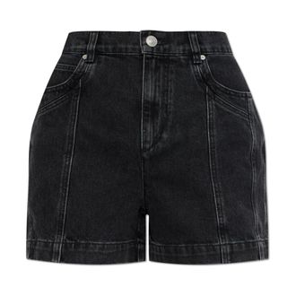 Isabel Marant Dames, Korte broeken, Zwart, Maat: XL Denim