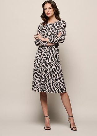 Mart Visser Maddie Print Jurk Creme / Zwart