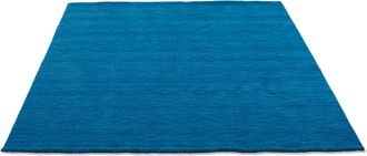 THEKO Wollteppich »Holi« rechteckig 13 mm Höhe Uni-Farben, leicht meliert, reine Wolle, handgewebt mit Knüpfoptik