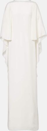 Max Mara Abito lungo Poker in seta con mantella