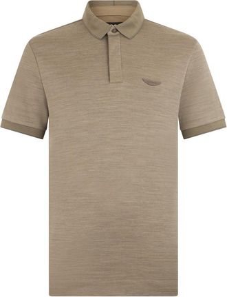 HUGO BOSS Beige Cotton and wool blend polo