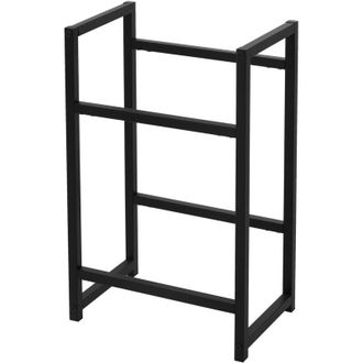 ML Design ML-Design Scaffale per 2 Casse 47x31x75,5 cm in Acciaio Portacasse per Acqua Porta Scatole di Bibite per Cucina Cantinetta Portabottiglie per Garage