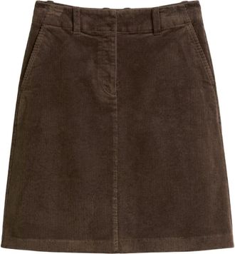 Marc O'Polo Slim Cord Rok - Dames - Spijkerrokken - Bruin - S - Katoen - Rokken