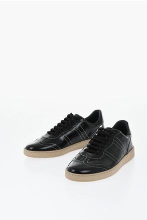 Ferragamo Low-top Leather Brogue Sneakers ACHILLE size 39