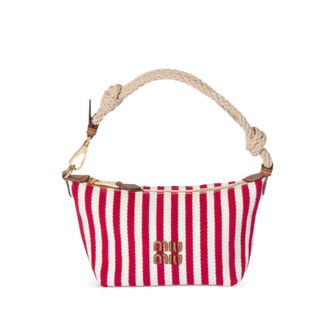Miu Miu Striped Rope-handle Mini Bag