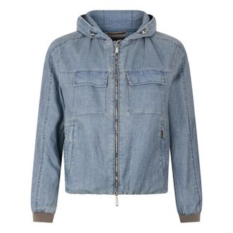 Moorer Elton Jacket - Heren - Spijkerjassen - Blauw - M - Denim - Jassen
