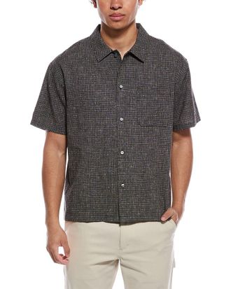 Frame Denim Frame Linen-Blend Textured Shirt