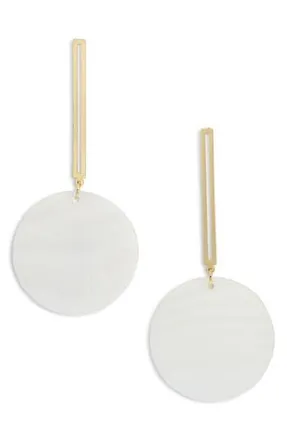 Natasha Shell Drop Earrings in Ivory Shell at Nordstrom Rack