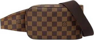 Louis Vuitton Pre-owned Damier Canvas Sling Bag - Heren - Vintage Heuptassen - Bruin - ONE Size - Vintage
