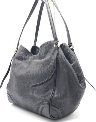 Burberry Dark Leather Womens Tote (Pre-Owned)