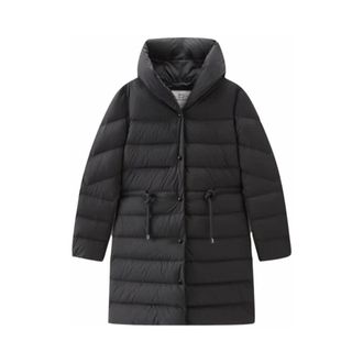 Woolrich Winter Jackets, male, Black, S, Ellis Long Jacket