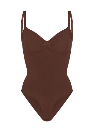 SKIMS Seamless Sculpt Brief Bodysuit - Brown - Xxxl (UK26-28)