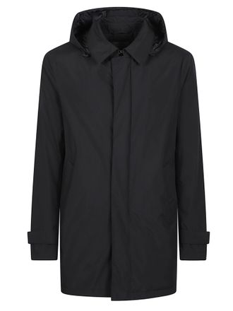 Herno Concealed-Closure Classic-Collar Medium Down Jacket