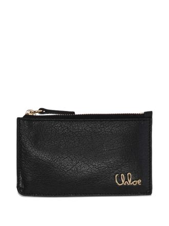 Chloé zip logo wallet - Nero