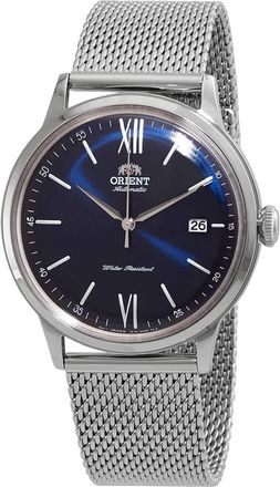 Orient Automatic Blue Dial Stainless Steel Mesh Mens Watch RA-AC0019L10B