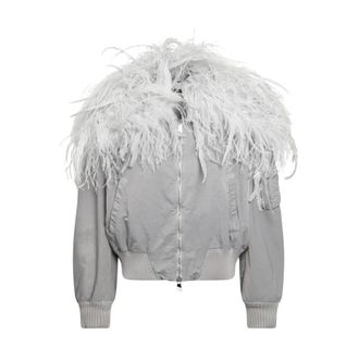 The Attico Chaqueta Bomber Ice - Jackets - Mujer - Blanco - S