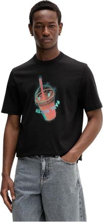 Paul Smith M2R Print T-shirt - Heren - T-shirts - Zwart - 2XL - Katoen - Tops