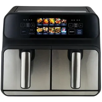 Profi Cook Pc-fr 1287 H Doble 8 L Independiente 2200 W Freidora De Aire Caliente Negro, Acero Inoxidable - Proficook